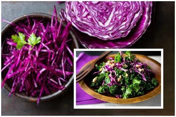 Салат с фиолетовой капустой