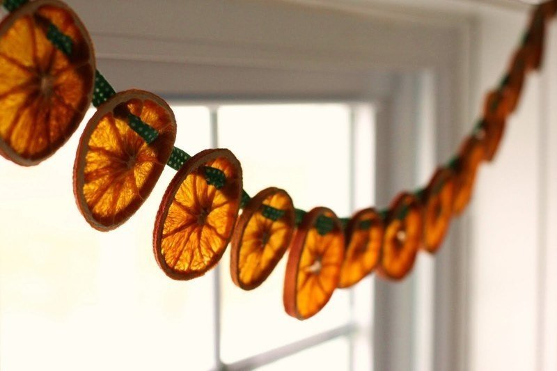 Как сушить апельсины с целью декора